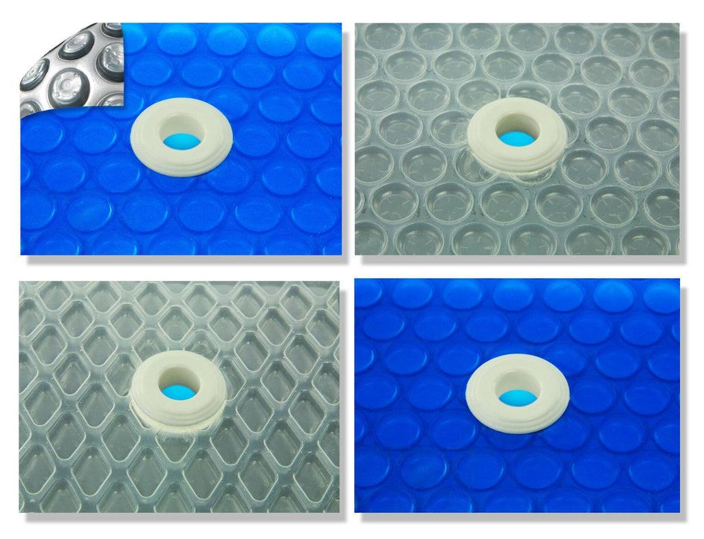 12' x 18' oval swimming pool solar blanket 800, 1200 and 1600 series w grommets