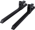 mophorn pallet forks 33.5" 2000 lbs max, clamp on tractor bucket forks 46.9" total length, heavy duty front loader forks, fork attachment for skid steer,loader bucket