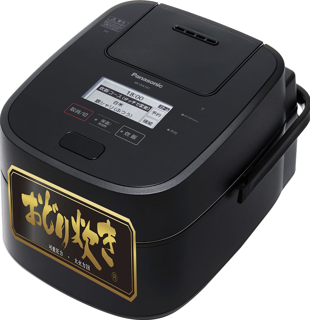 SR-VSX181-K Steam & Variable Pressure IH Rice Cooker 10 Go Cook IoT Compatible Black 100V