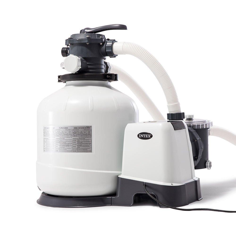 intex 3000 gph above ground pool sand filter pump &amp; intex pool vacuum cleaner