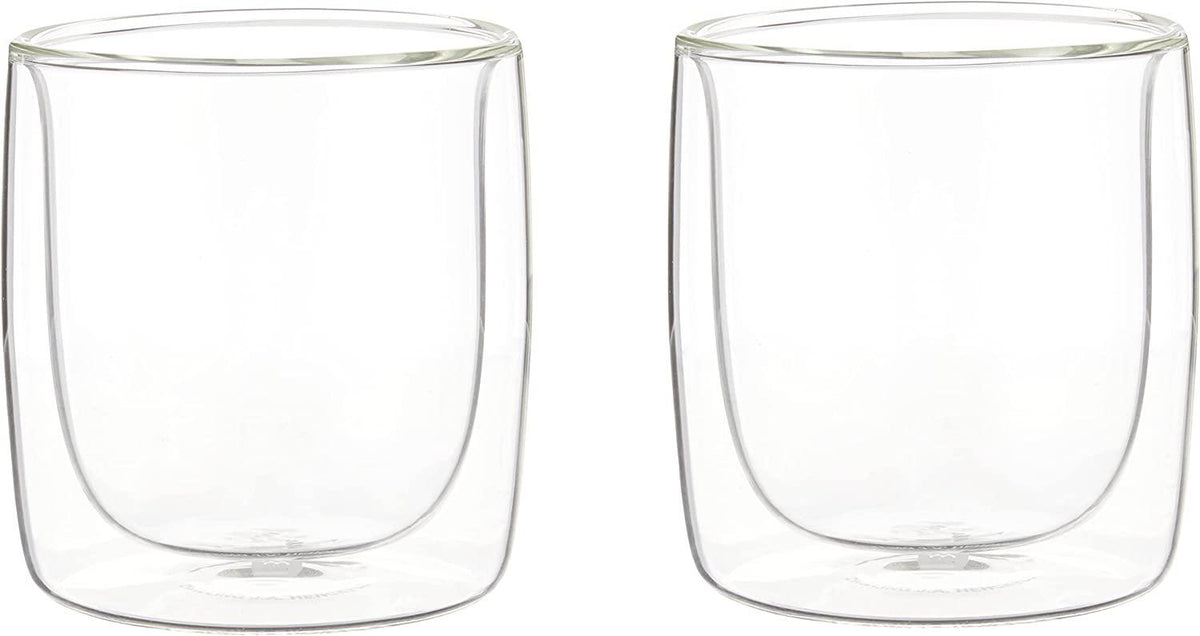 ZWILLING J.A. Henckels Double-Wall Tumbler Glass Set, 9 fl. oz, White