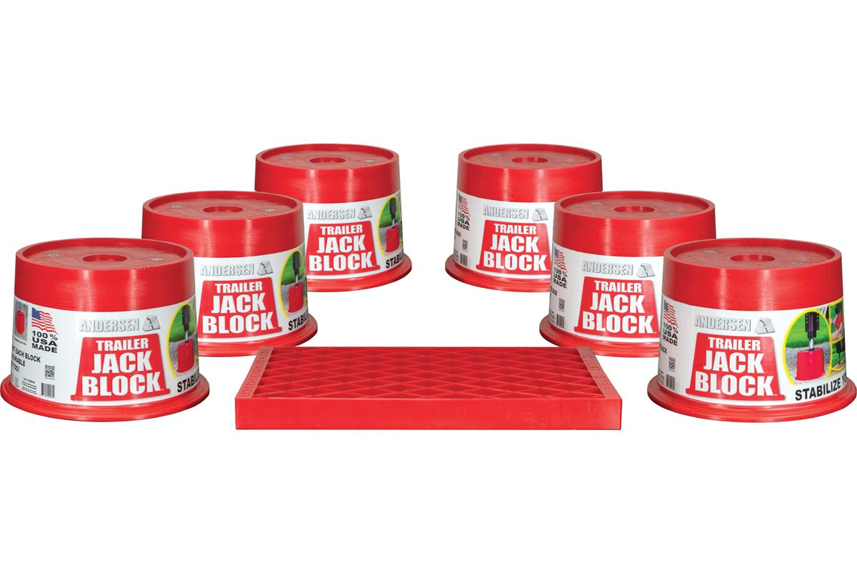 ANDERSEN Trailer Jack Block 6-pack with Clean Step (3608-6-CS)
