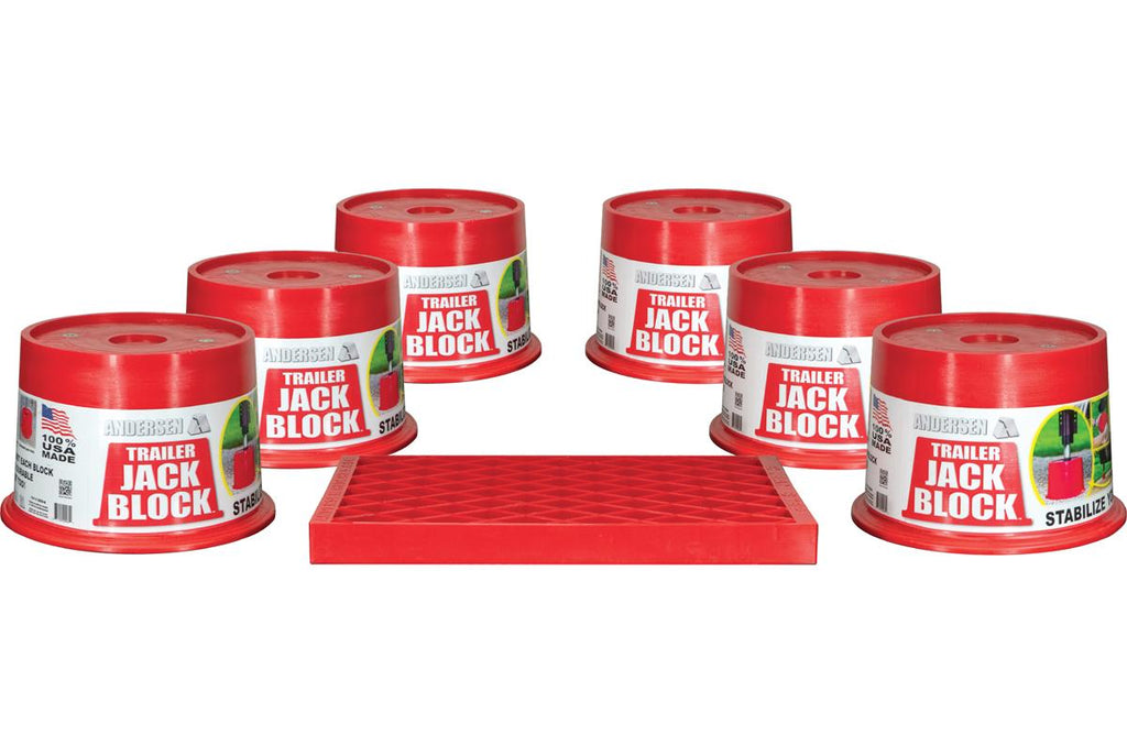 ANDERSEN Trailer Jack Block 6-pack with Clean Step (3608-6-CS)