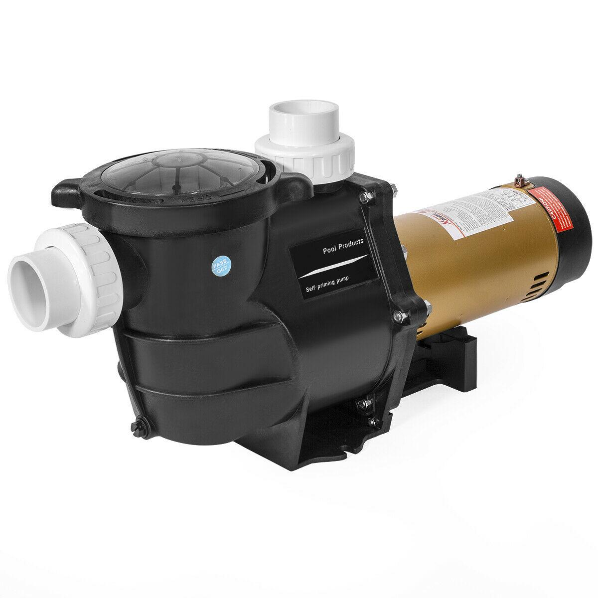 2hp inground swimming spa pool pump 5850 gph dual speed motor 2" thread npt