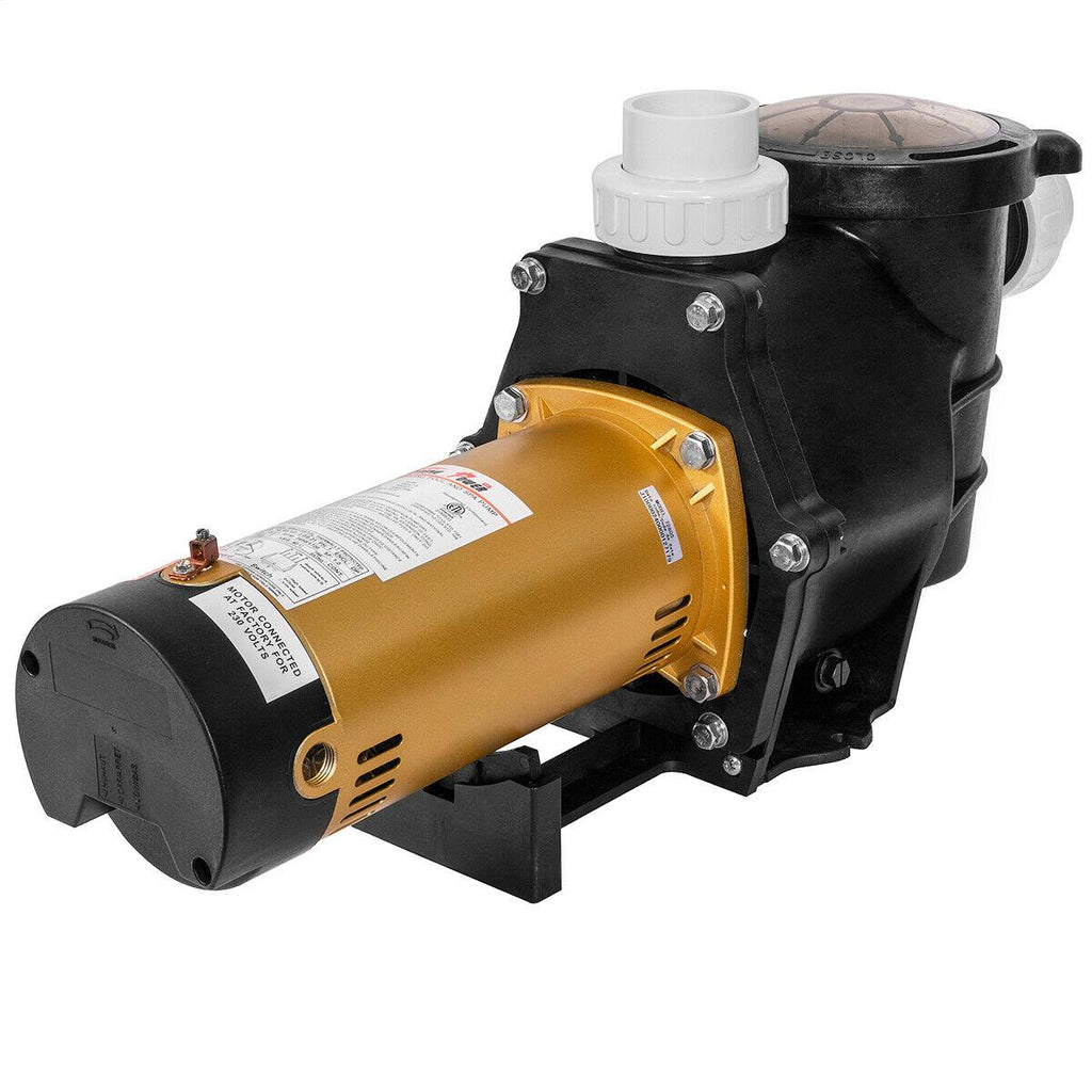 2hp inground swimming spa pool pump 5850 gph dual speed motor 2" thread npt