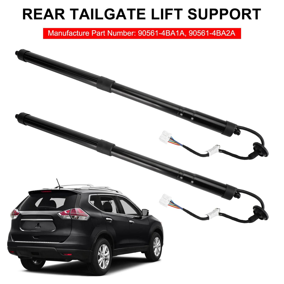 14-19 Nissan Rogue S/SL/SV Sport Utility 4-Door 2.5L 2PCS Electric Tailgate Struts 905614BA4A 905614BA3A Generic