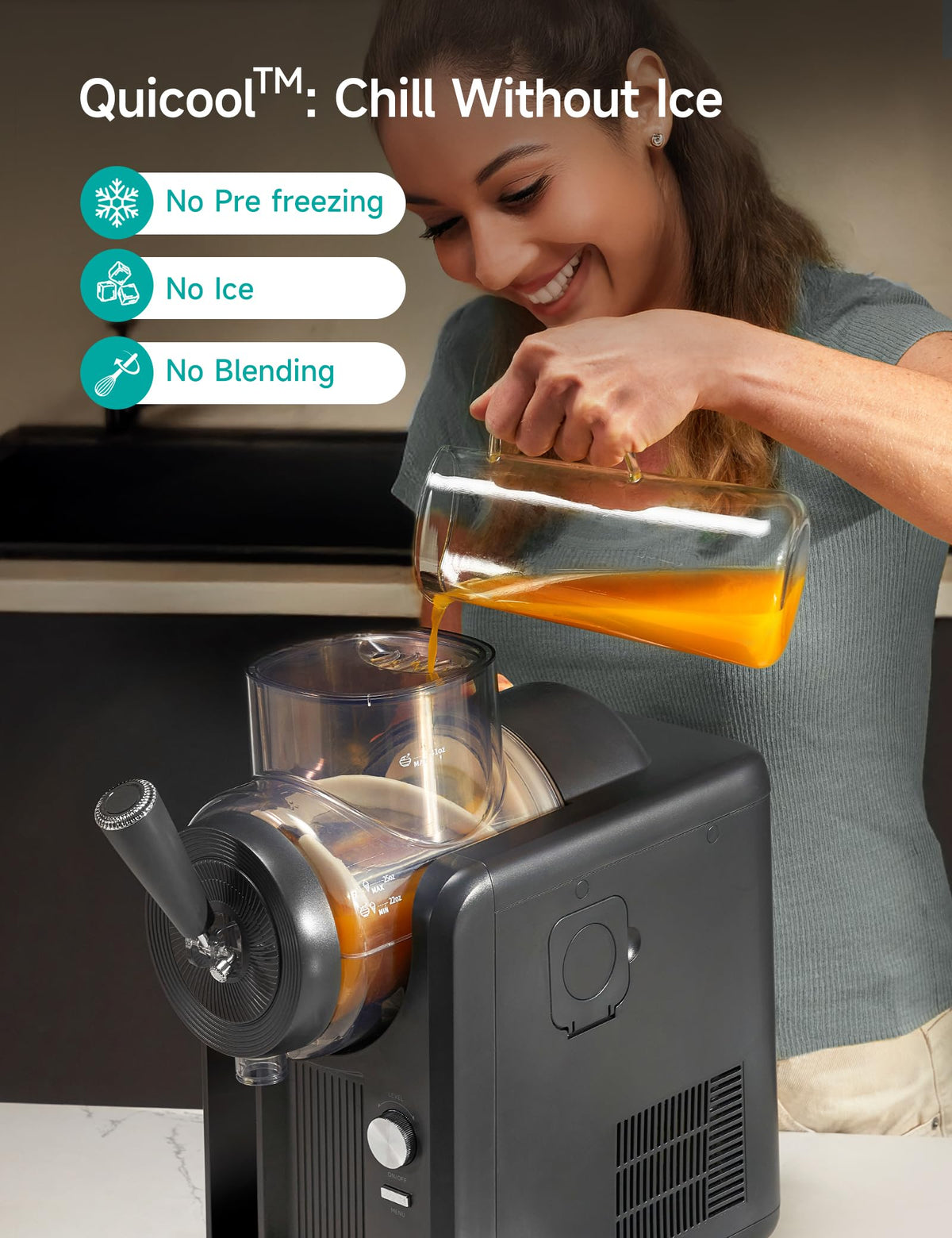 F3 Slushie Machine & Soft Serve Ice Cream Machine, Ice Cream Maker, No Ice Needed, Self-Cleaning, 5 Presets for Soft Serve, Frozen Drink, Milk Shake, Margaritas, Frappés and More