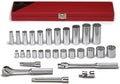 Wright Tool 340 3/8" Drive, 12 Point Standard and Deep Socket Set (29-Piece)