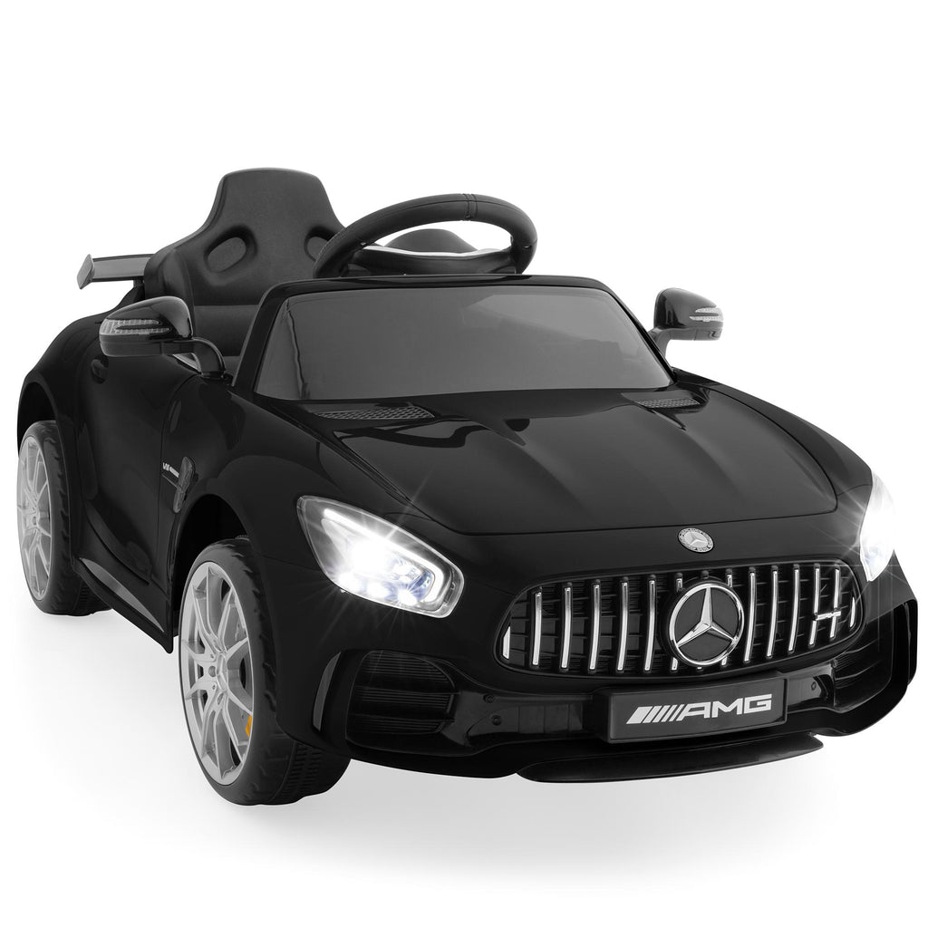 Kids 12V Officially Licensed Mercedes-Benz GTR Ride On Car w/ Parent Remote Control, AUX - Black