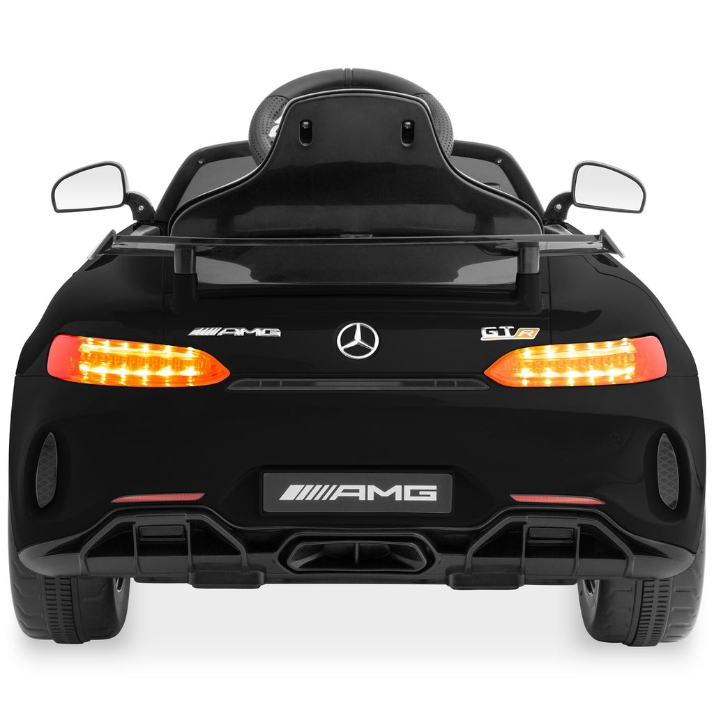 Kids 12V Officially Licensed Mercedes-Benz GTR Ride On Car w/ Parent Remote Control, AUX - Black