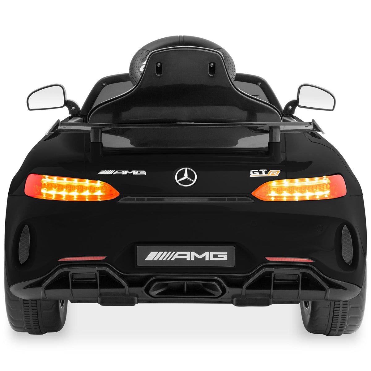 Kids 12V Officially Licensed Mercedes-Benz GTR Ride On Car w/ Parent Remote Control, AUX - Black