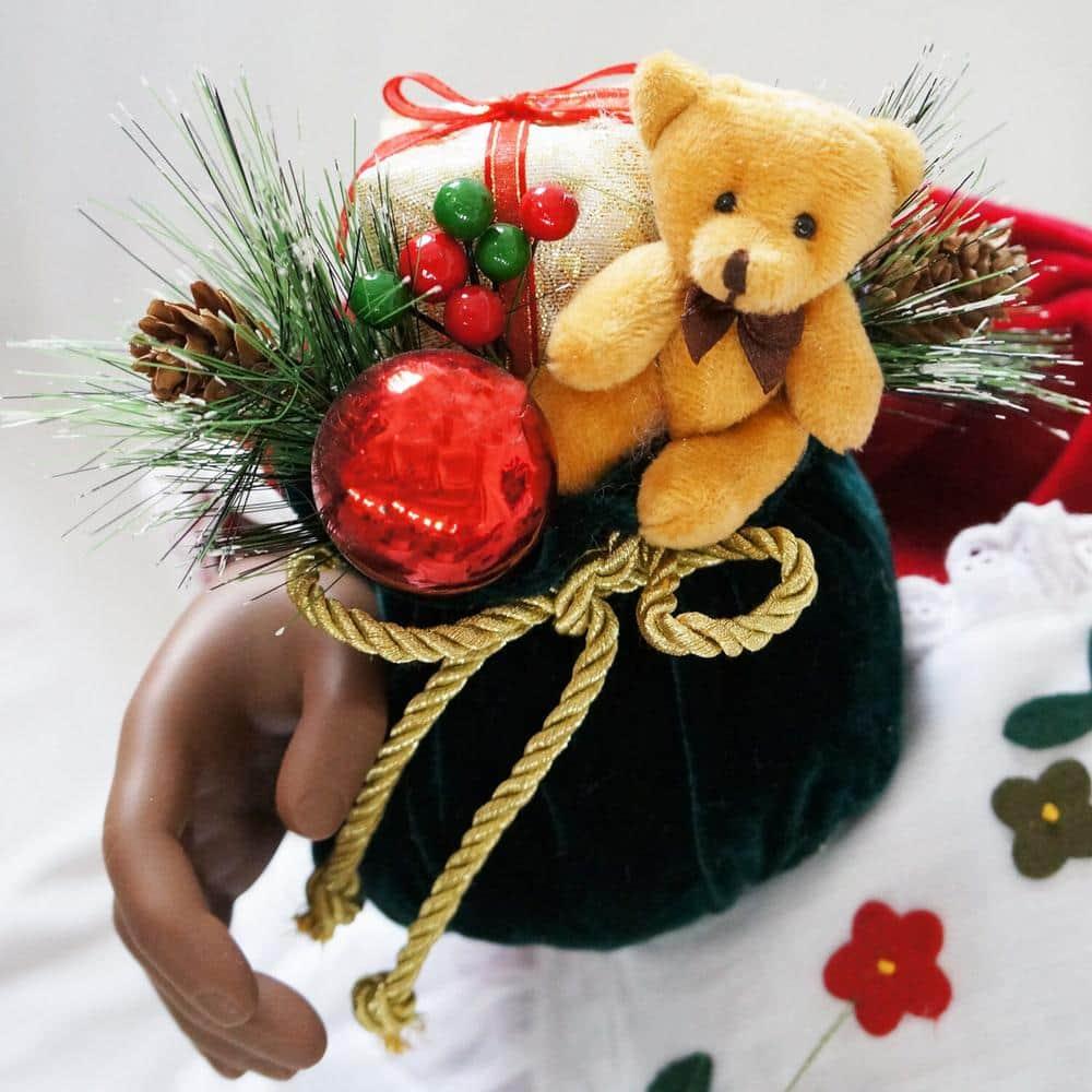 36 in. Music and Motion Christmas African American Mrs. Claus with Apron