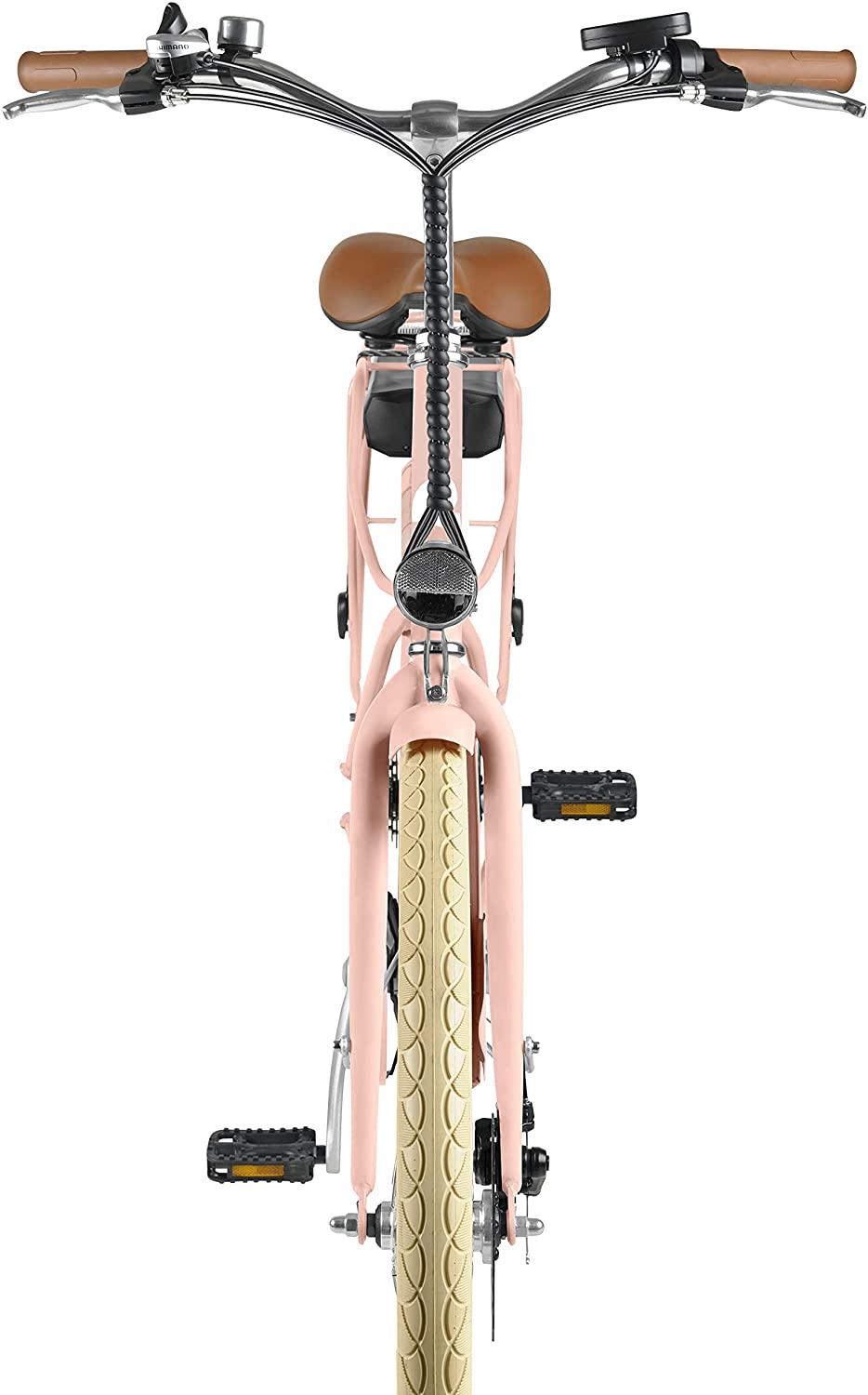 Retrospec Hybrid-Bicycles Retrospec Beaumont Rev City Electric Bike - Step Through - 20MPH Ebike with 48V/500W Motor &amp; 10.4Ah Battery - 7 Speed E Bike for Men &amp; Women