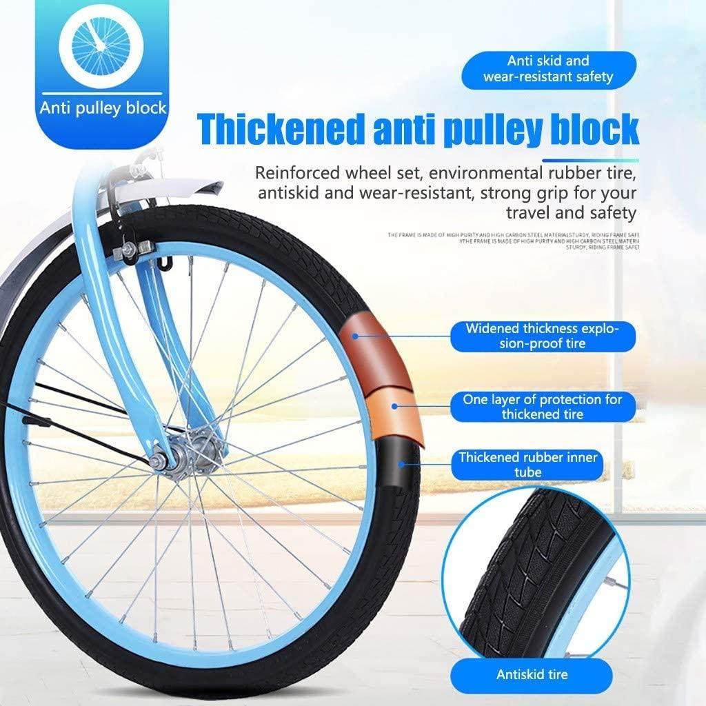 20in Folding Bike 7 Speed Ultra-Lightweight Mini Complete Cruiser Bikes for Adult &amp; Students, Portable Foldable Bicycle Adult Urban City Road Bikes, Beach Cruiser Bikes for Women &amp; Men, US Stock