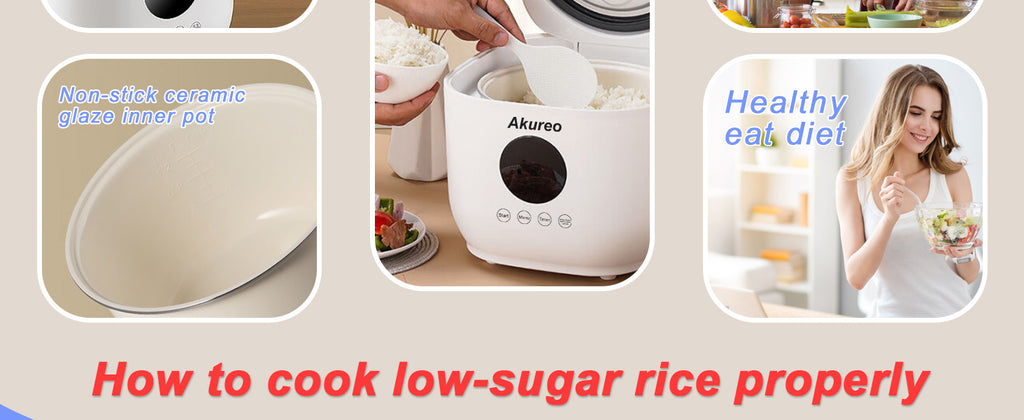 3L Healthy Low Carb Rice Cooker, Low Sugar Digital Steamer,Porridge,Soup, Rice,White Rice, Steel Filter Basket，5 CooFunctions,24H Timer & Auto Keep Warm