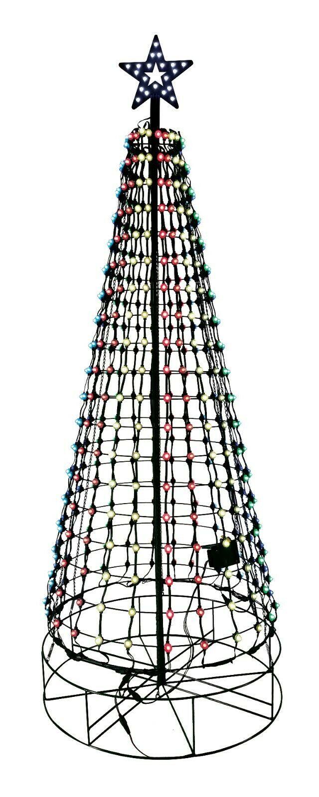 Aurio 7ft Round Pixel Tree 496LED and 40LED Star with Remote