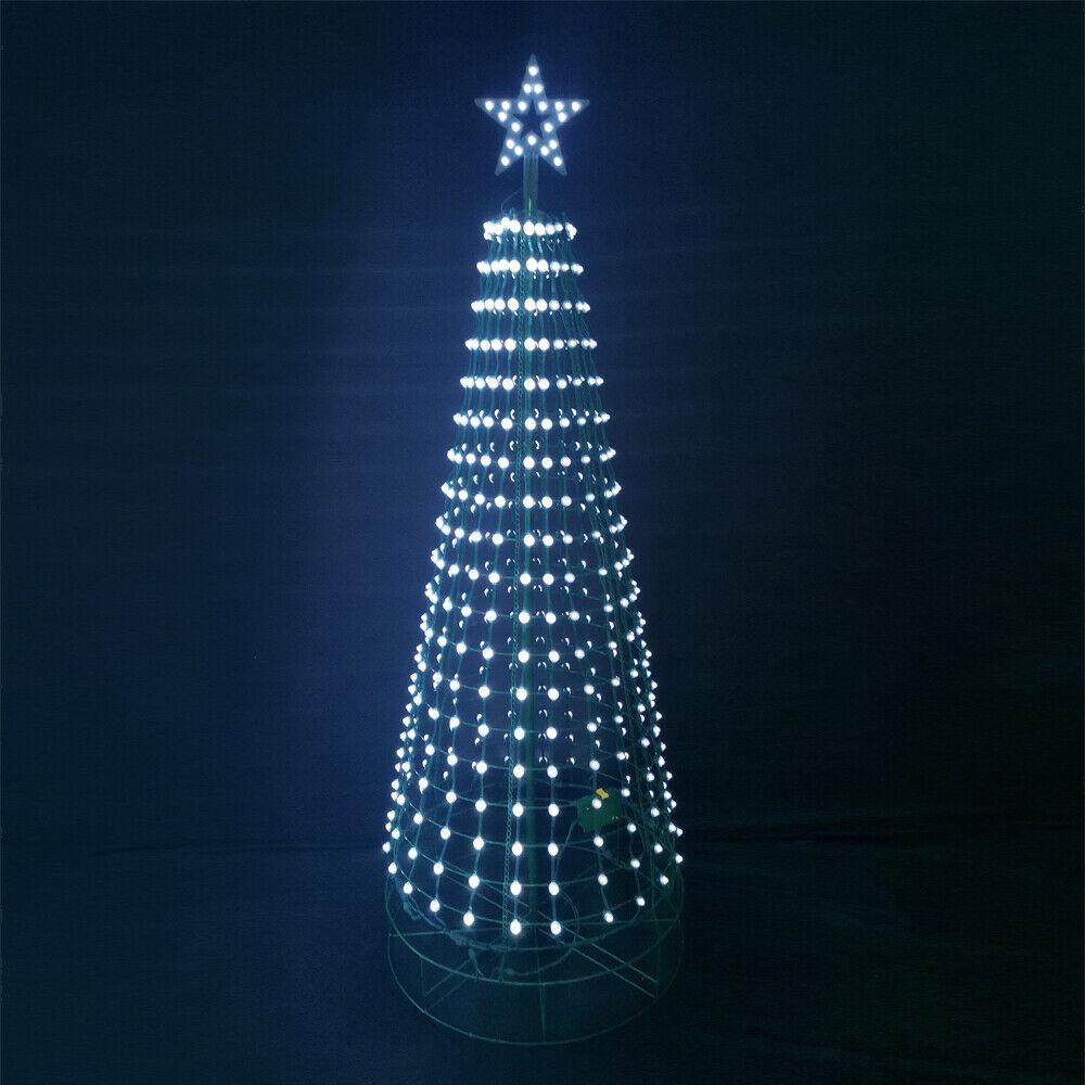 Aurio 7ft Round Pixel Tree 496LED and 40LED Star with Remote