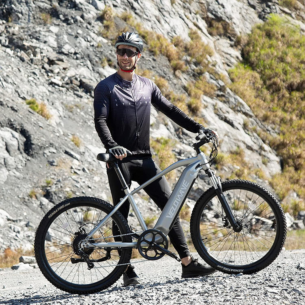 VELOWAVE Electric Bike Adults 500W 27.5'' Ebike 25MPH Mountain E-Bike 48V 13Ah Lithium-Ion Battery Removable  7-Speed UL Certified