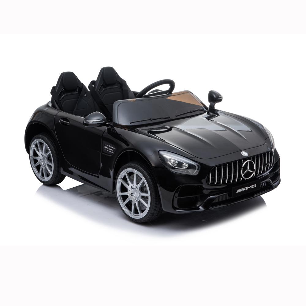 Clearance! Kids 12V RC Ride-On Car, Electric Ride On Toys for Boys, 3-6 Years Old Power Wheels Car, Ride On Truck Car w/ Remote Control, 3 Speeds, Spring Suspension, LED Light, Black, W5696