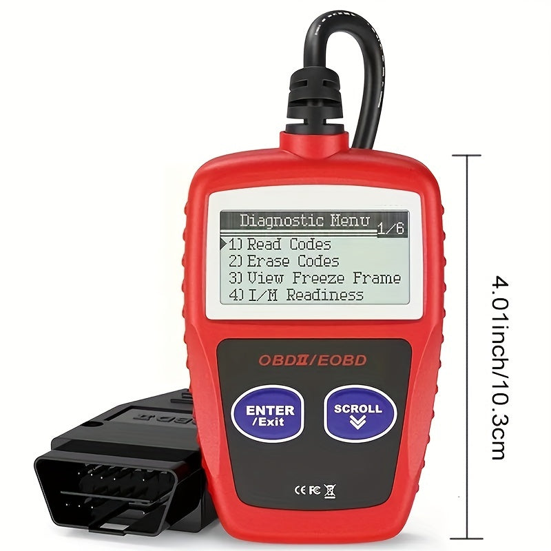 Universal OBD II Car Engine Fault Code Reader Turn Off Engine Light Emission Monitor Status Data Tester Diagnostic Scan MS300 OBD2 MS309 Clear CVN