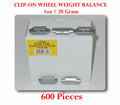 600 Pcs P Style Clip-on Wheel Weight  1oz 28 gram  P100 Led Free