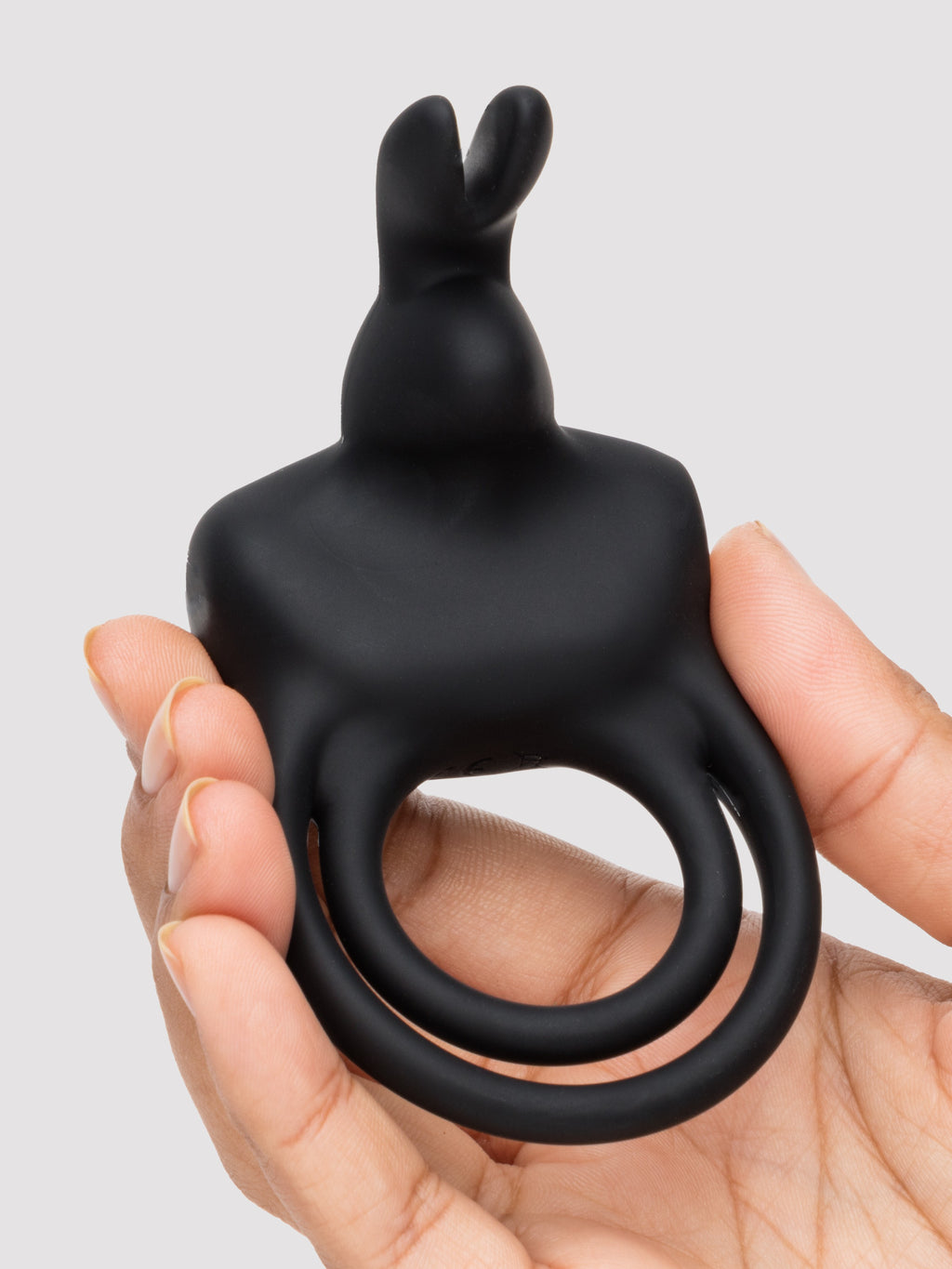 Happy Rabbit Stimulating Rechargeable Rabbit Cock Ring, Black