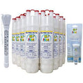 Pool Bac Pac Chlorine Cartridge Bonus 12-Pack Model 5051 and 50 Pool Test Strips (with Bonus Deluxe