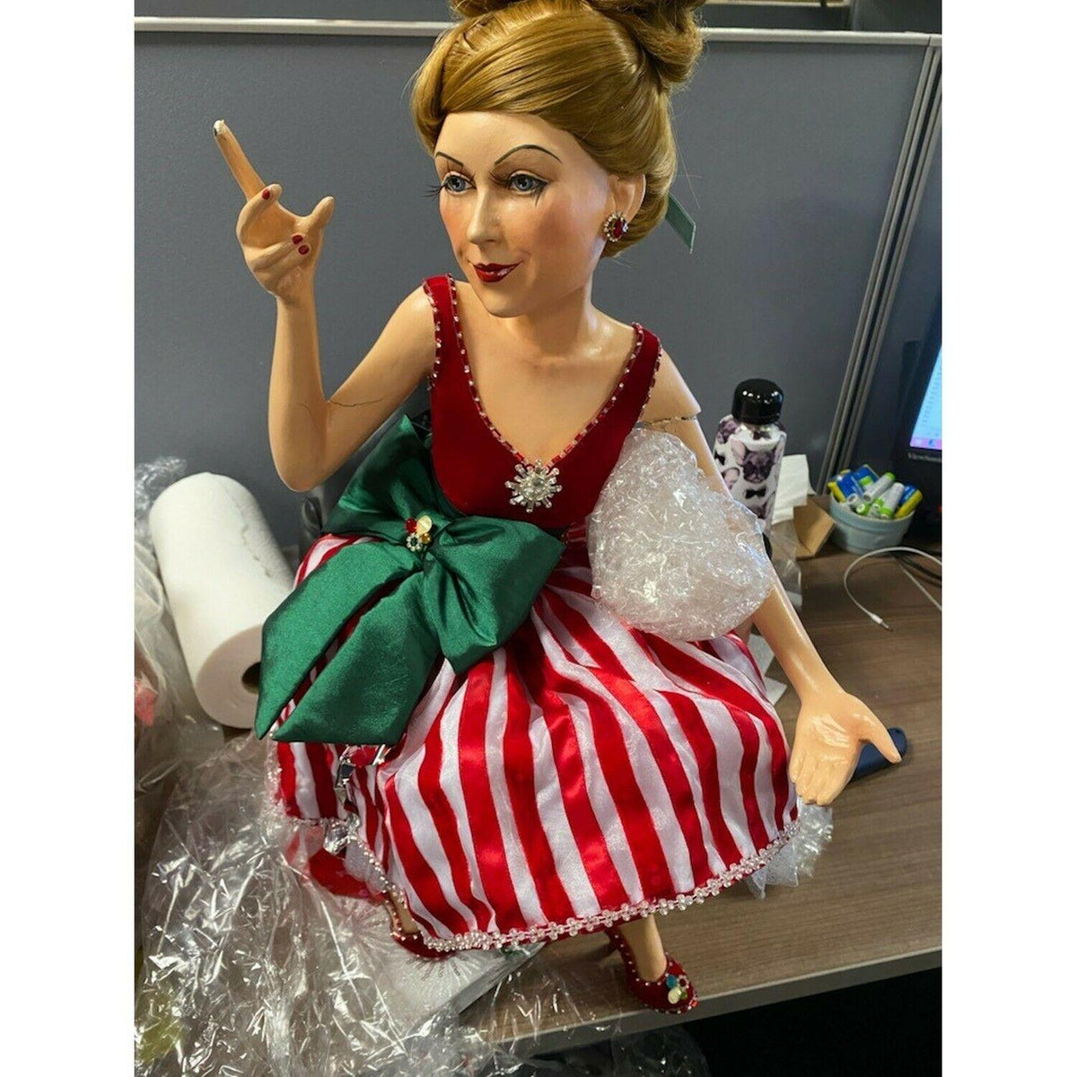 MISSING Katherine's Collection Lady On Present with Tray