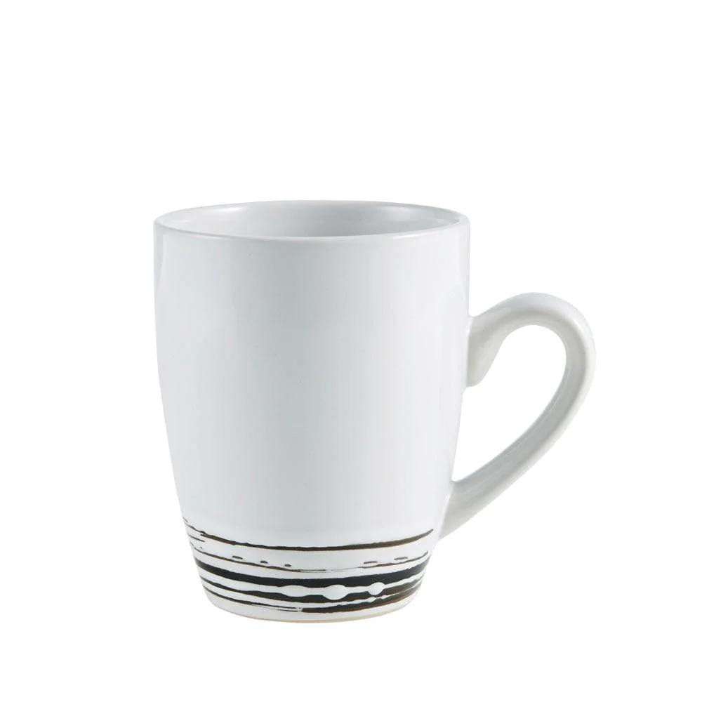 Bryson White 16 Piece Dinnerware Set, Service for 4