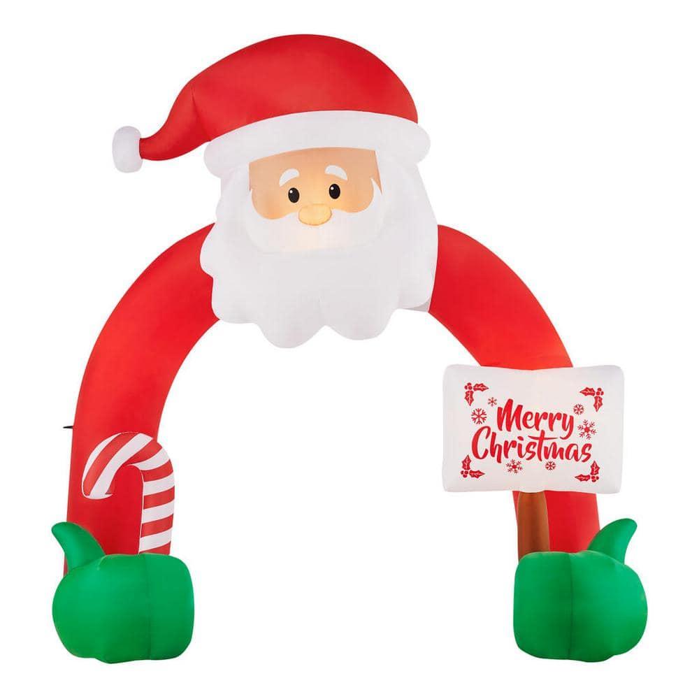 12.5 ft by 12 ft Santa Archway Holiday Inflatable