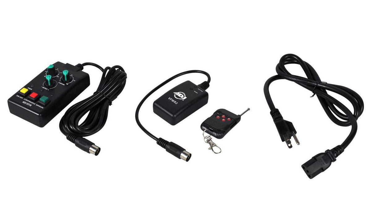 American DJ VF1600 Mobile DMX Fog Machine W/ Wired &amp; Wireless Remotes+(2) Scrims