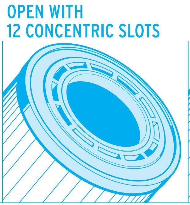 unicel 102 square feet sta-rite flo replacement pool filter cartridge (6 pack)