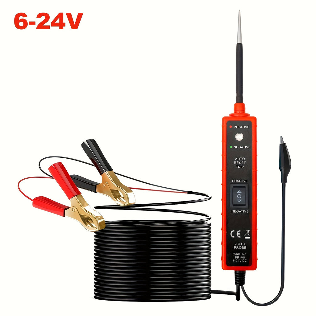 Car Electric Circuit Tester Car Electrical System Tester 6-24V DC Multifunctional Electrical System Diagnosis Tool