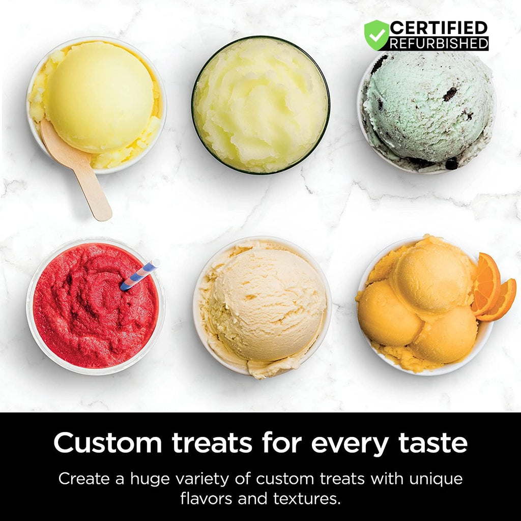 (Refurbished) NC501 CREAMi Deluxe 11-in-1 XL Ice Cream Maker Silver Bundle with 2 YR CPS Enhanced Protection Pack (Renewed)