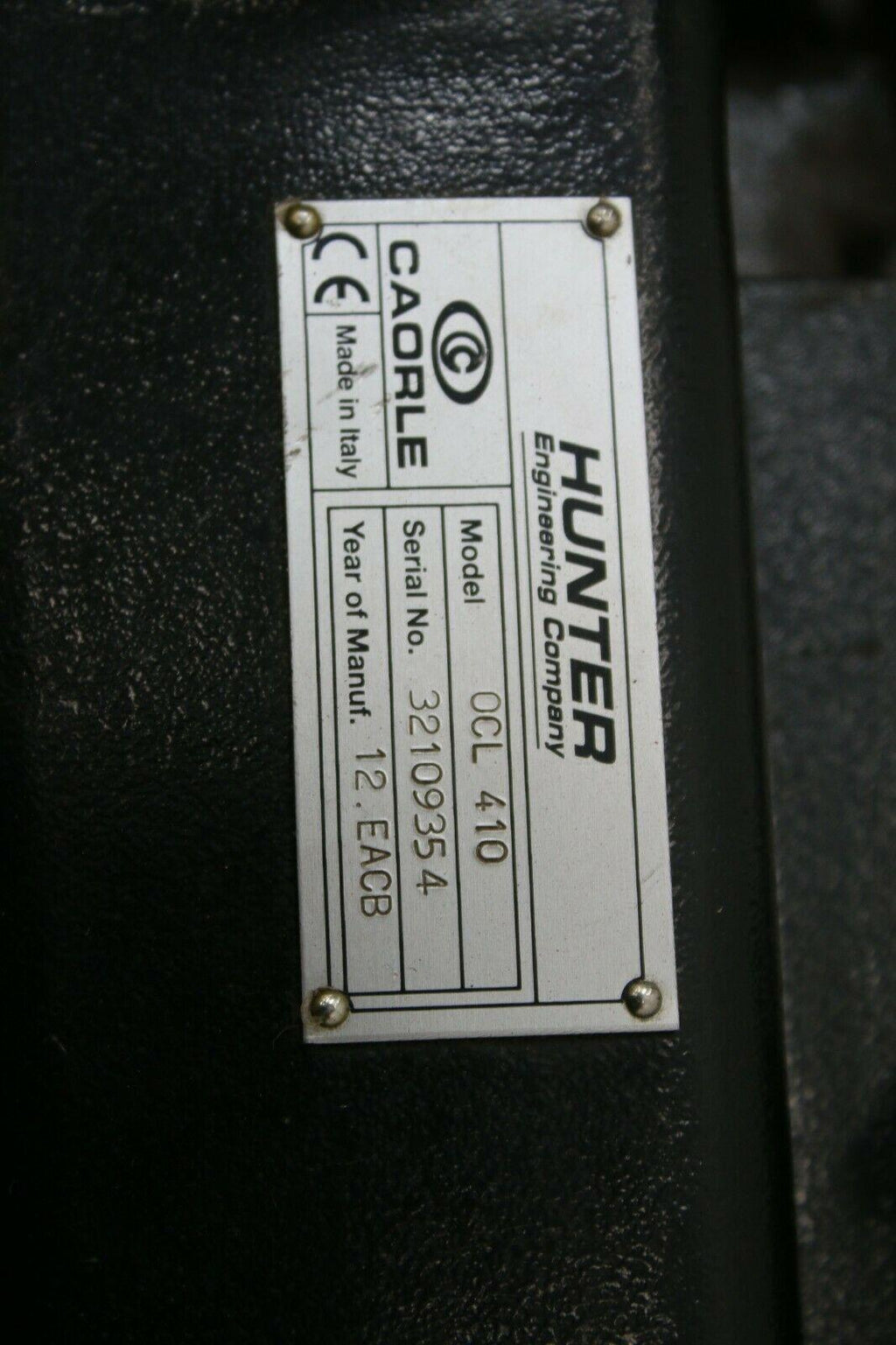 Hunter Engineering OCL 410 Brake Law/ Nice Adapter Kit OTC On Car OTV