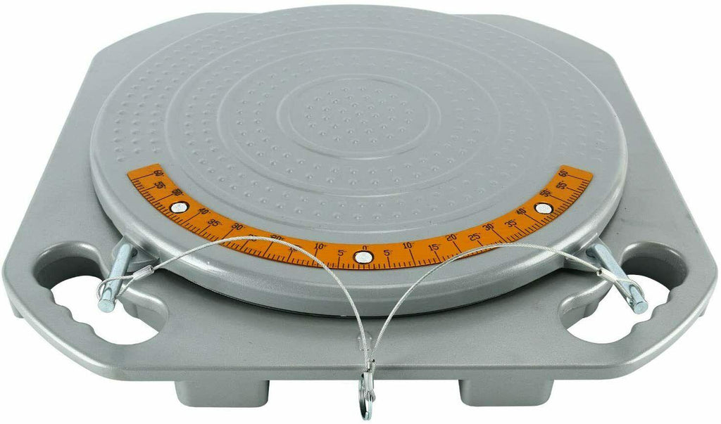 One Pair Aluminum Turntable Wheel Alignment 360閹 Rotating Turn Plate Table 3 Ton