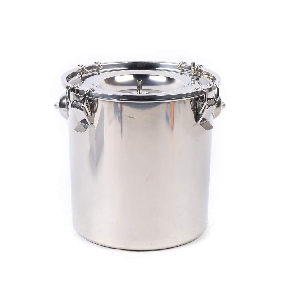 dyrabrest pulsation milking machine single bucket piston vacuum pulsation milking machine 304 stainless steel goat cow milking supplies for cows cattle or sheep optional (for cow 5l)