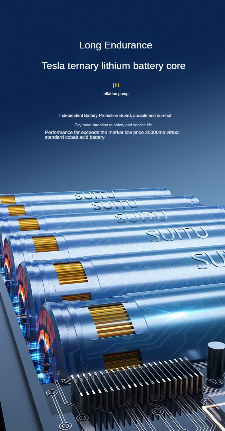 150PSI Handheld Air Compressor Electric Wireless Portable Tire Inflator Pump Digital Display LED Emergency Light Automatic Tire Inflator Equipment Car