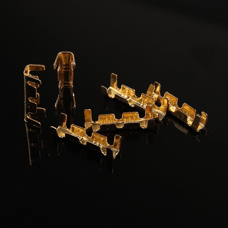 100pcs 453 U-shaped Terminal Cold Inserts Connectors Cold Terminal Small Teeth Fascia Terminal 0.3-1.5mm2 Complimentary 4 Heat Shrink Tubes