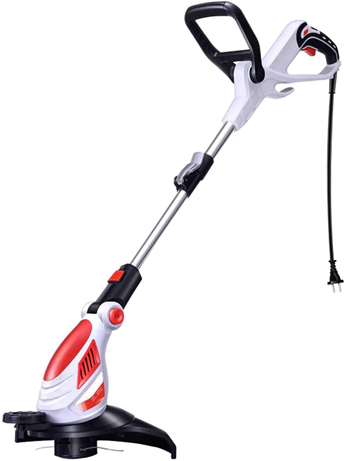 SuoANI Electric Lawn Mower Plug-in Lawn Trimmer with 20m Wire Adjustable and Rotary Mower Home Grass Trimmer Mini-Mower Adjustable Heights