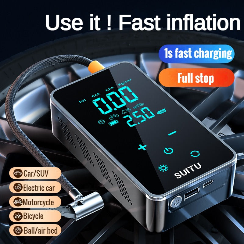 Portable Electrical Car Air Pump Mini Wireless Tire Inflatable Pump Inflator Air Compressor Pump For Car Motorcycle Bicycle Ball