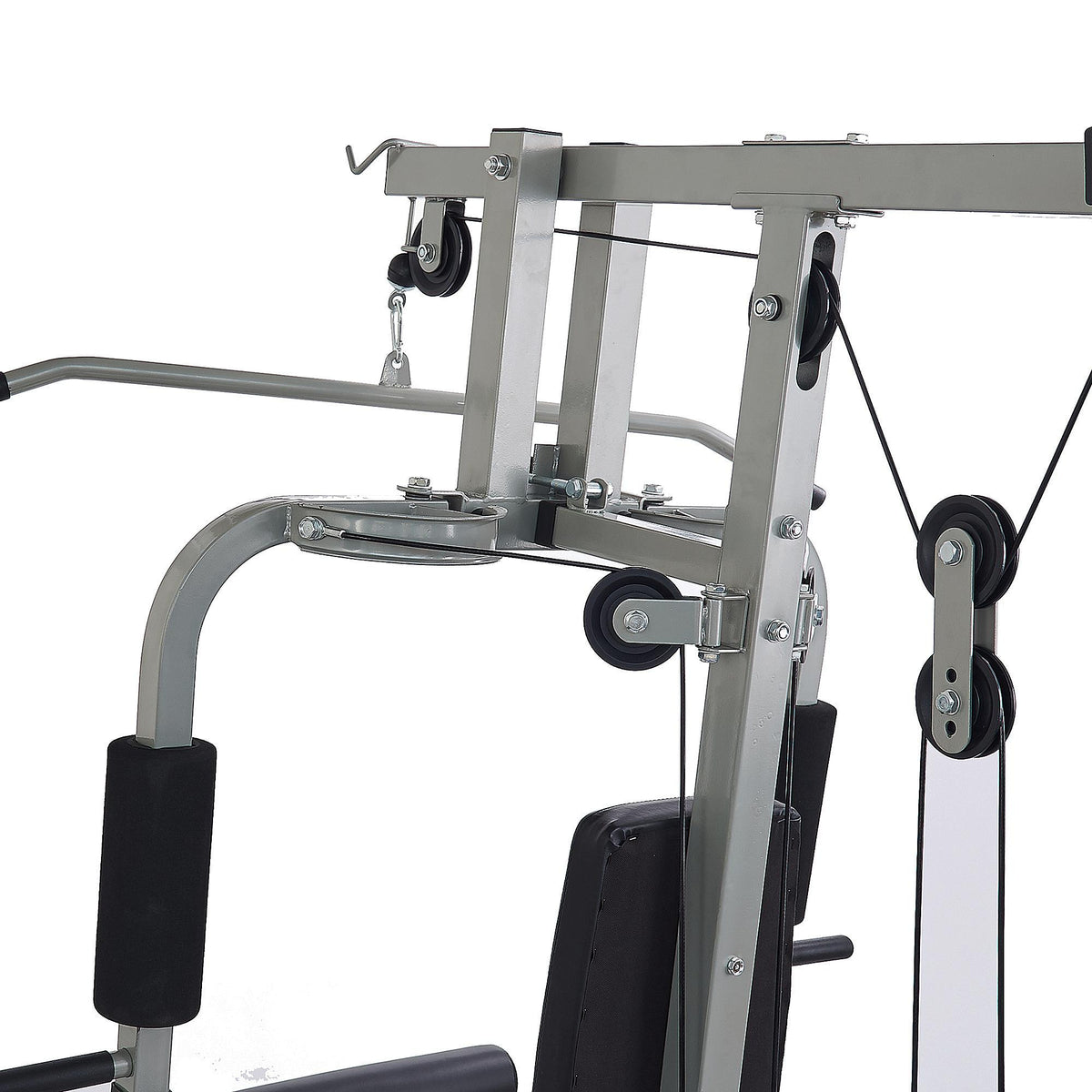 Everyday Essentials Home Gym System Workout Station with 330 Lbs. of Resistance, 125 Lbs. Weight Stack, Comes with Installation Instruction Video