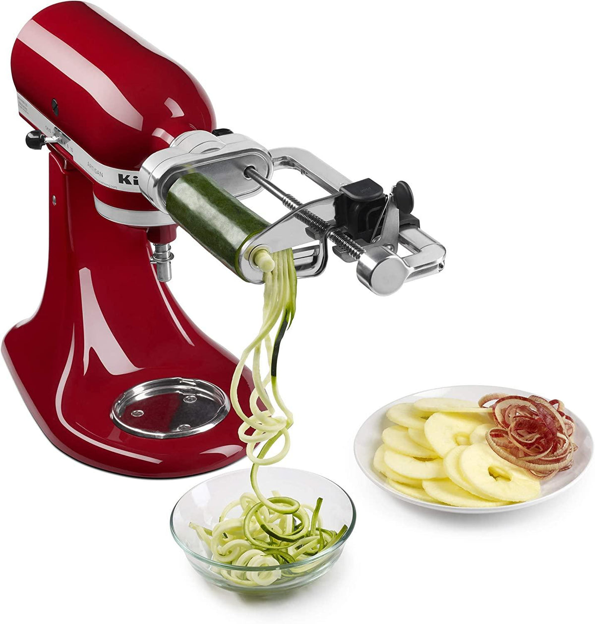 KitchenAid KSM2APCQ 7 Blade Spiralizer Plus with Peel, Core and Slice