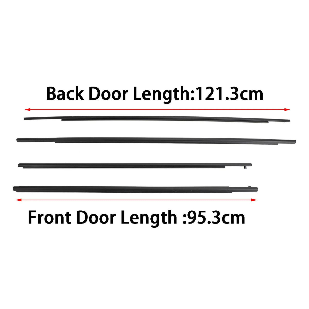 2011-2023 Toyota Sienna Car Window Weatherstrip Seal Belt Moulding 68160-08020 68210-08020 Generic
