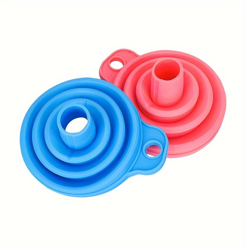 Upgrade Your Car Maintenance With A Universal Silicone Liquid Funnel - Telescopic Long Neck For Easy Oil Changes!