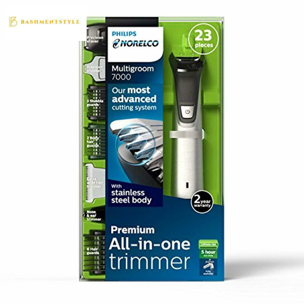 Philips Norelco Multigroom Series 7000, MG7750/49, 23 Piece Mens Grooming Kit, T