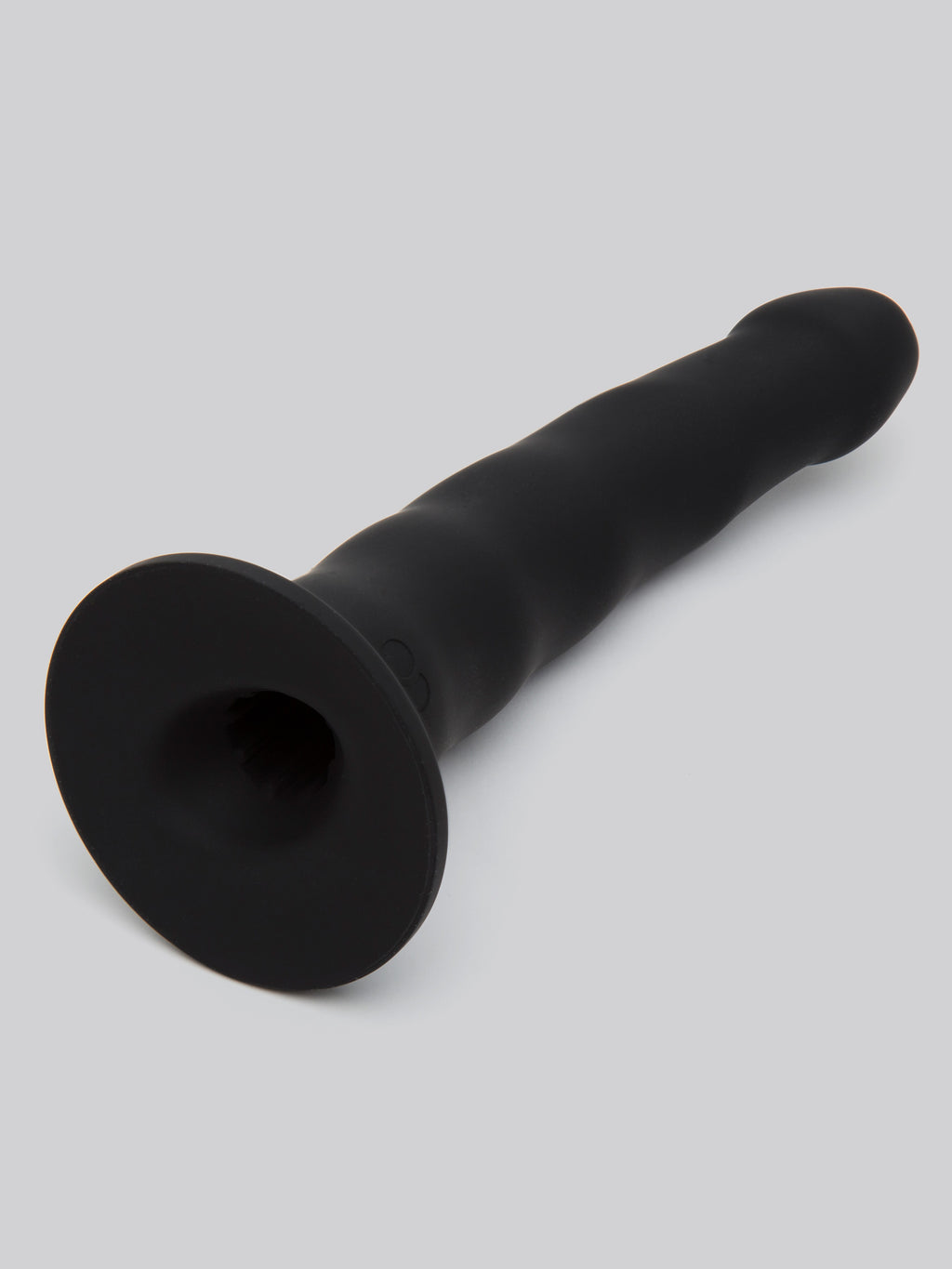 Lovehoney Sensual Waves Silicone Suction Cup Dildo 7 Inch, Black