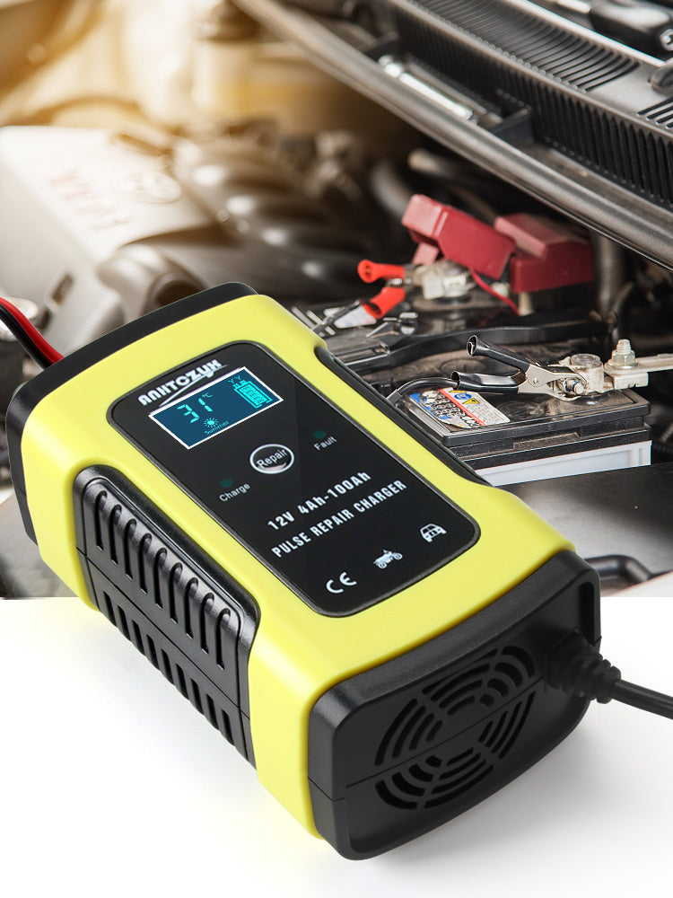 12V 6A Fully-Automatic Smart Trickle Charger: Keep Your Car, Motorcycle, Boat, RV, ATV & Lawn Mower Batteries Charged & Repaired!