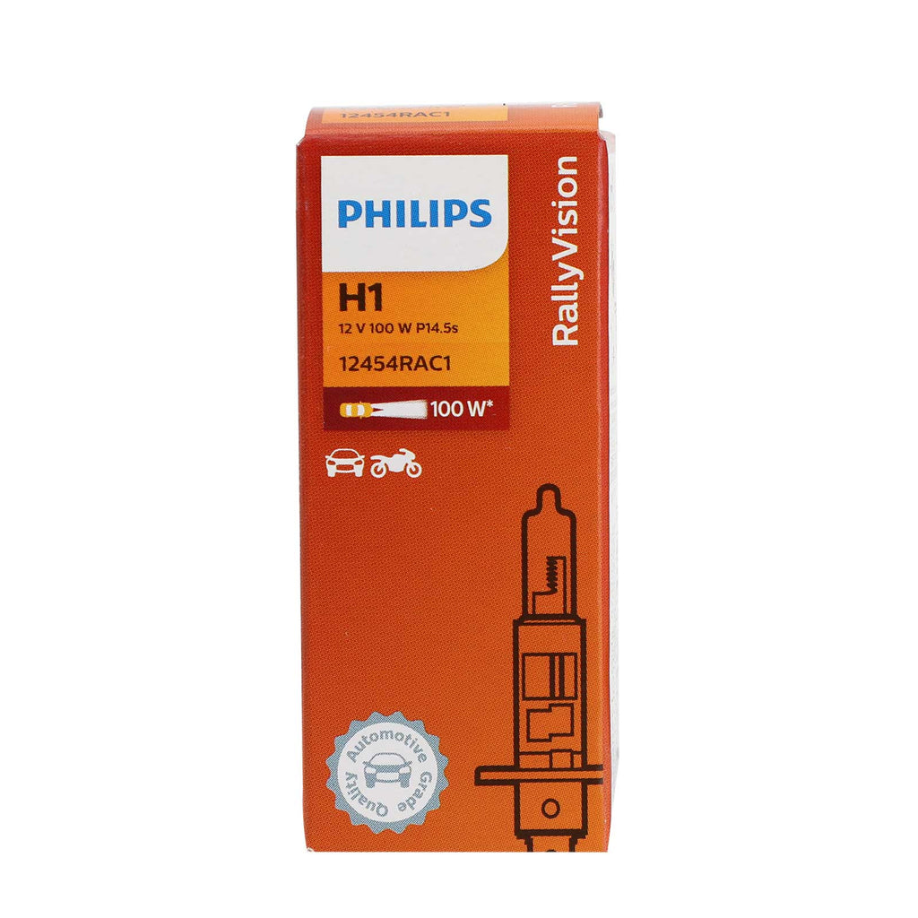 For Philips H1 SuperBright Quartz Halogen Car Headlight 12V100W 12454RAC1 Generic