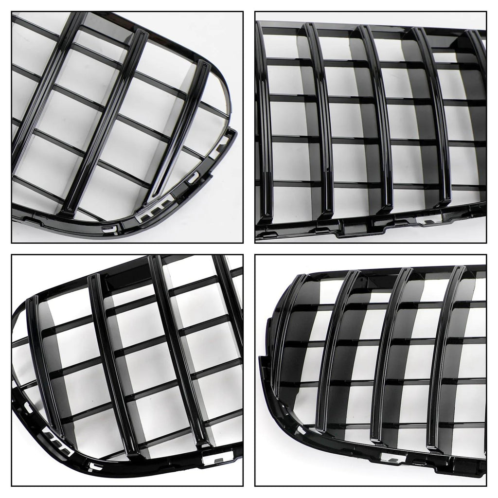 2015-2023 Benz W253 GLC-Class GLC300 GLC350 Front Bumper Grille Gloss Black Grill With Camera Hole Generic